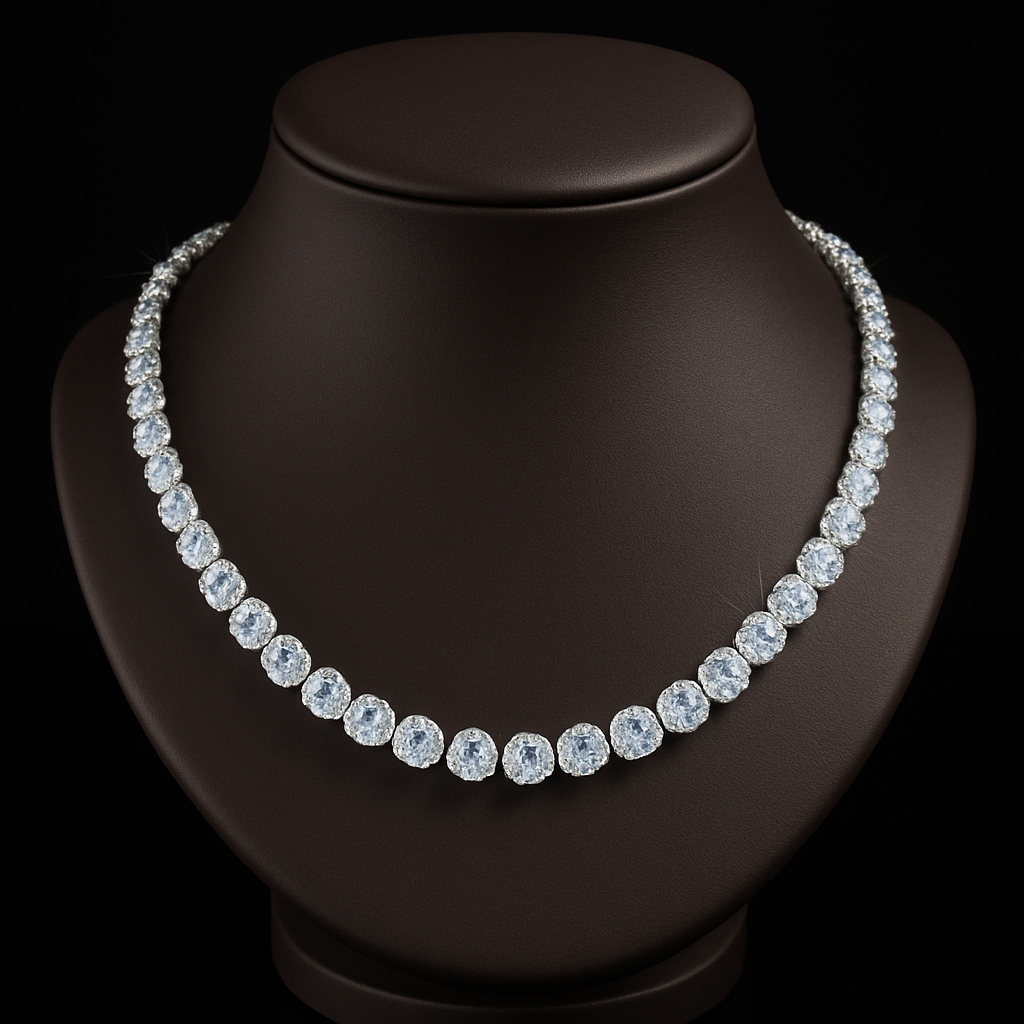 Choker diament x silver