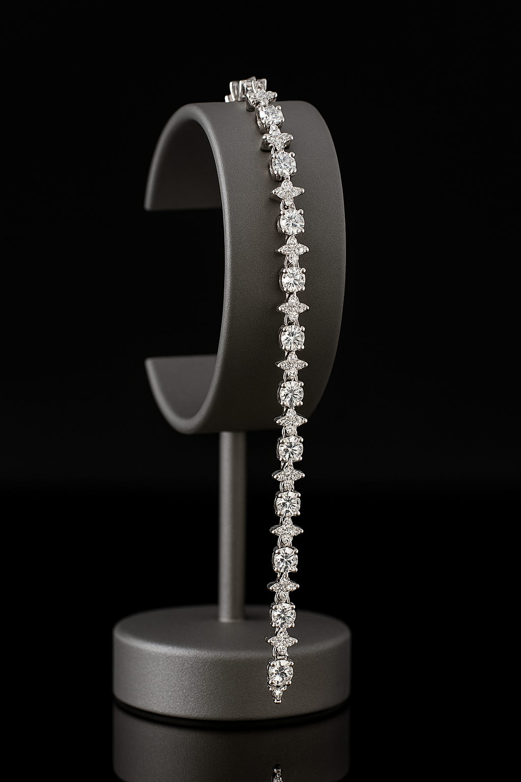 Srebrna bransoleta niestandardowa 17,7 cm – minimalistyczna biżuteria