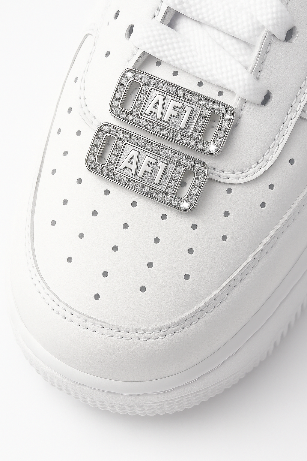 Zaczepki na nike AF1 gold x silver