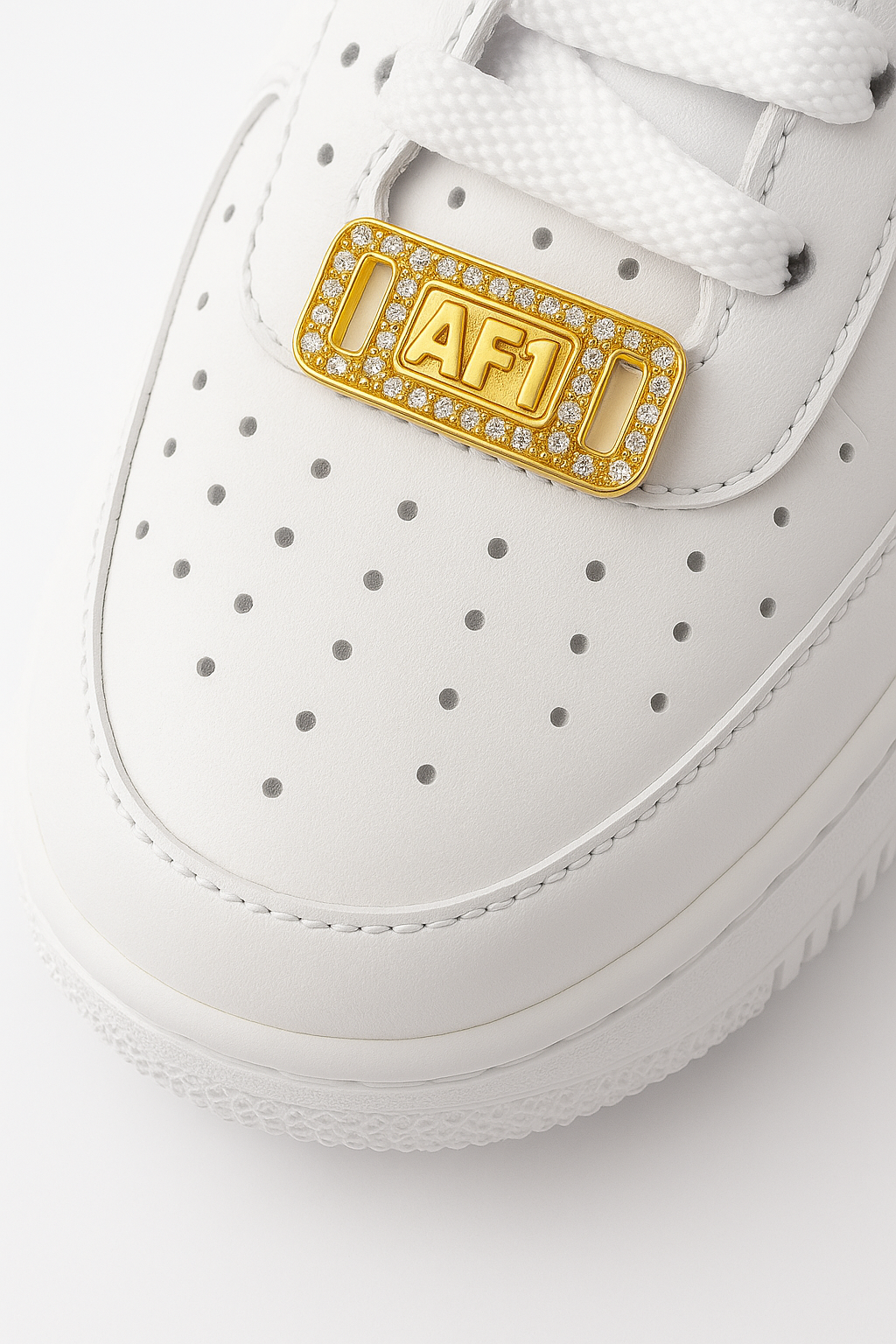 Zaczepki na nike AF1 gold x silver