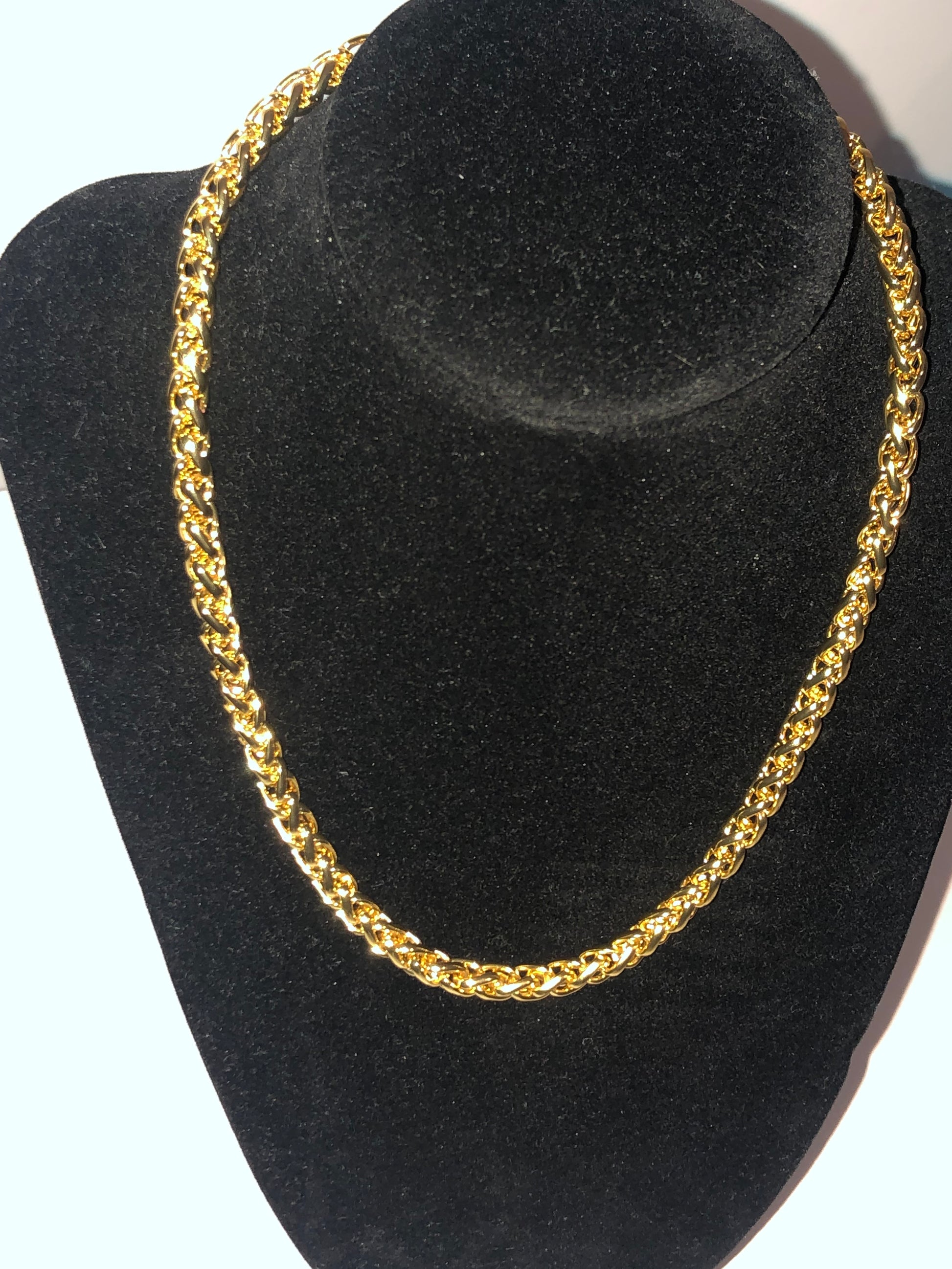 Złoty Łańcuch Męski 18K – Stal 316