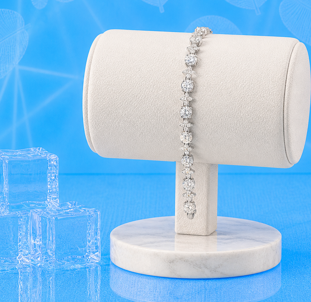 Srebrna bransoleta niestandardowa 17,7 cm – minimalistyczna biżuteria