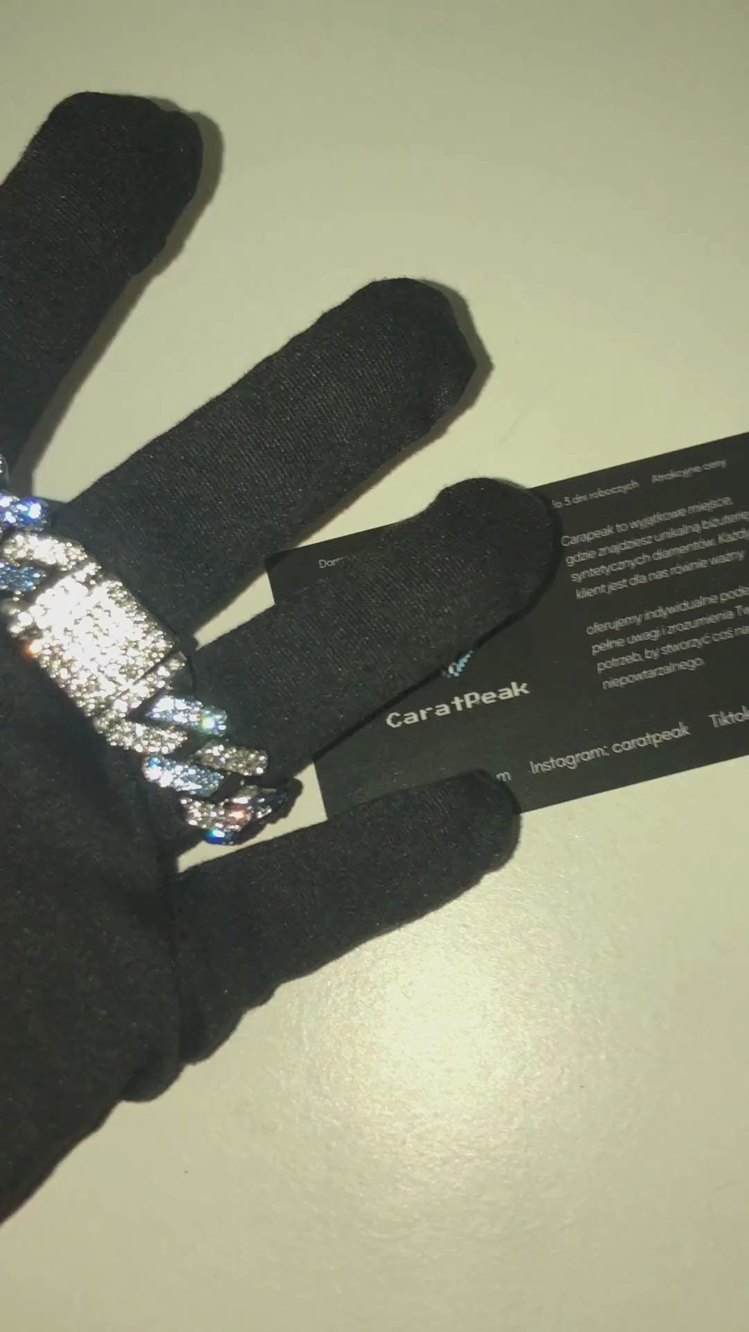 Bransoleta kubańska blue x silver 20 cm