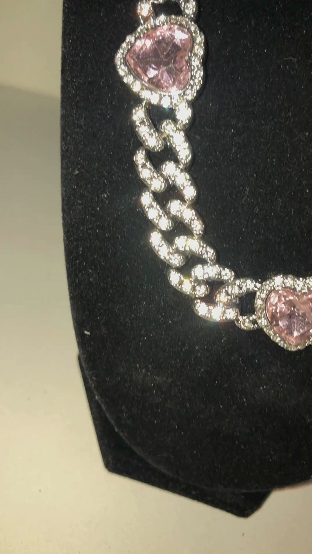 Łańcuch kubański z sercami 50,8 cm