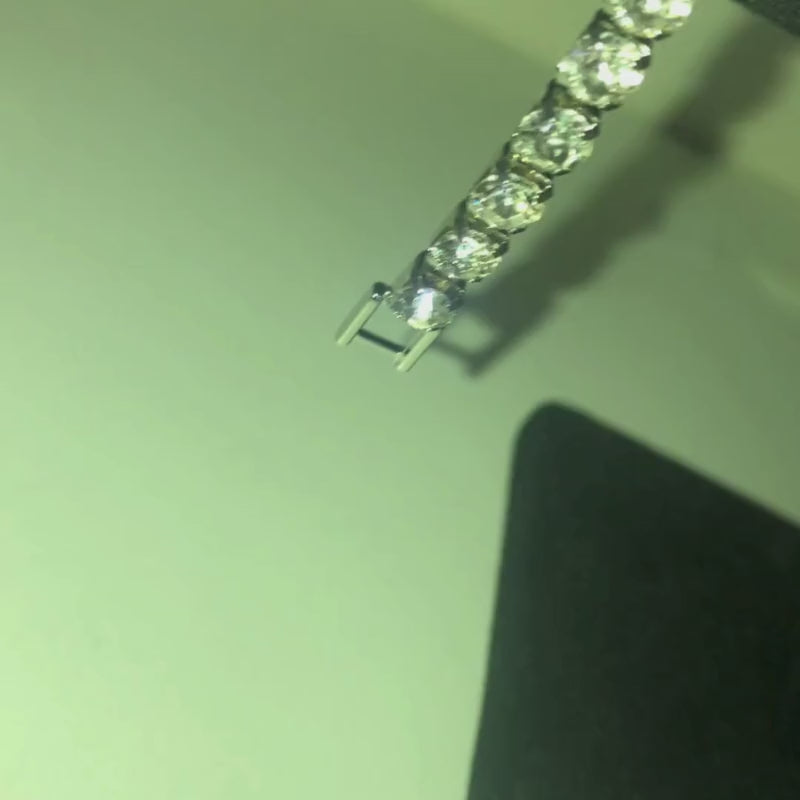 Bransoletka tenisowa diament x silver