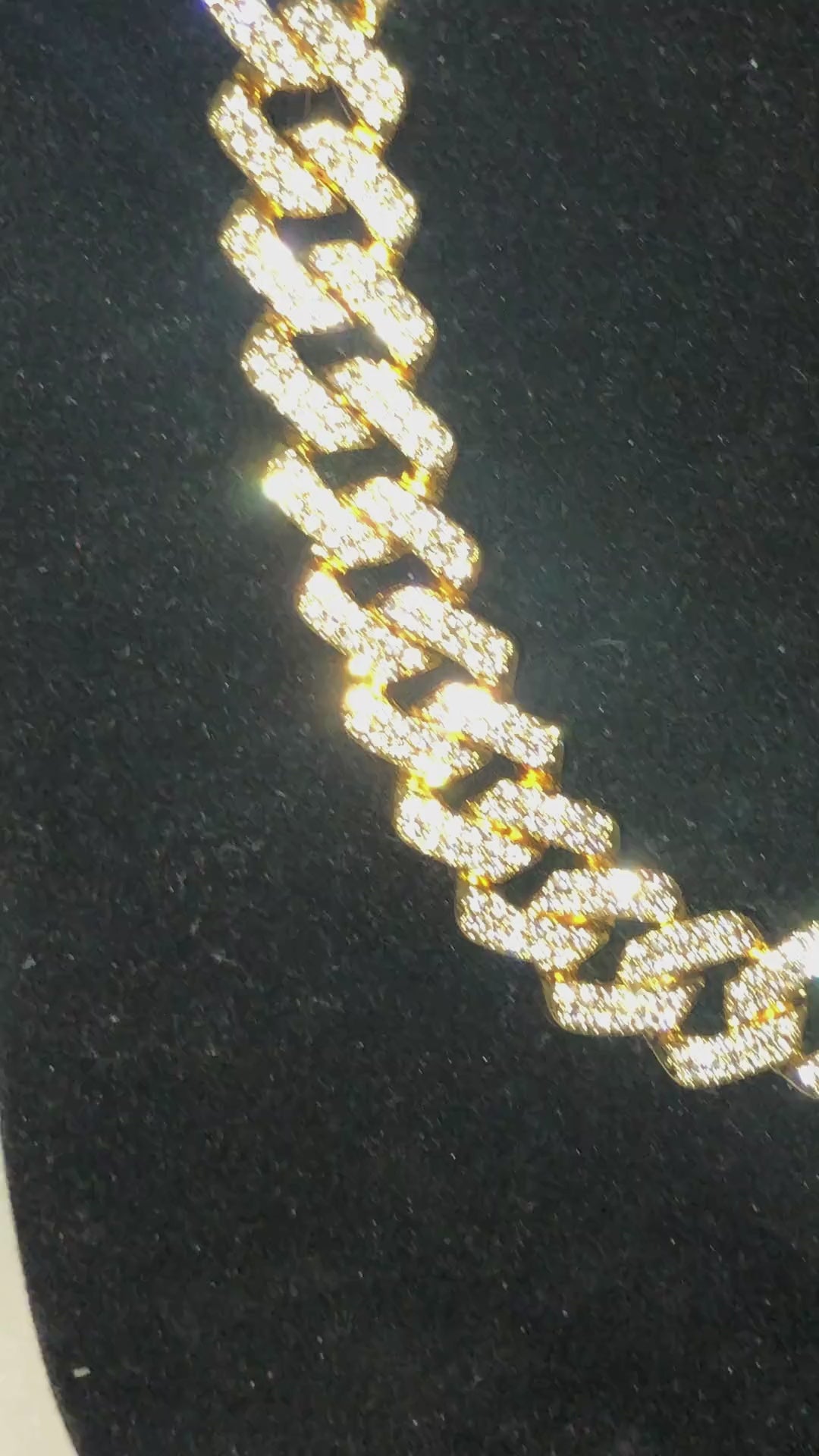 Złoty łańcuch kubański 45 cm – męska biżuteria premium, modny naszyjnik hip-hop